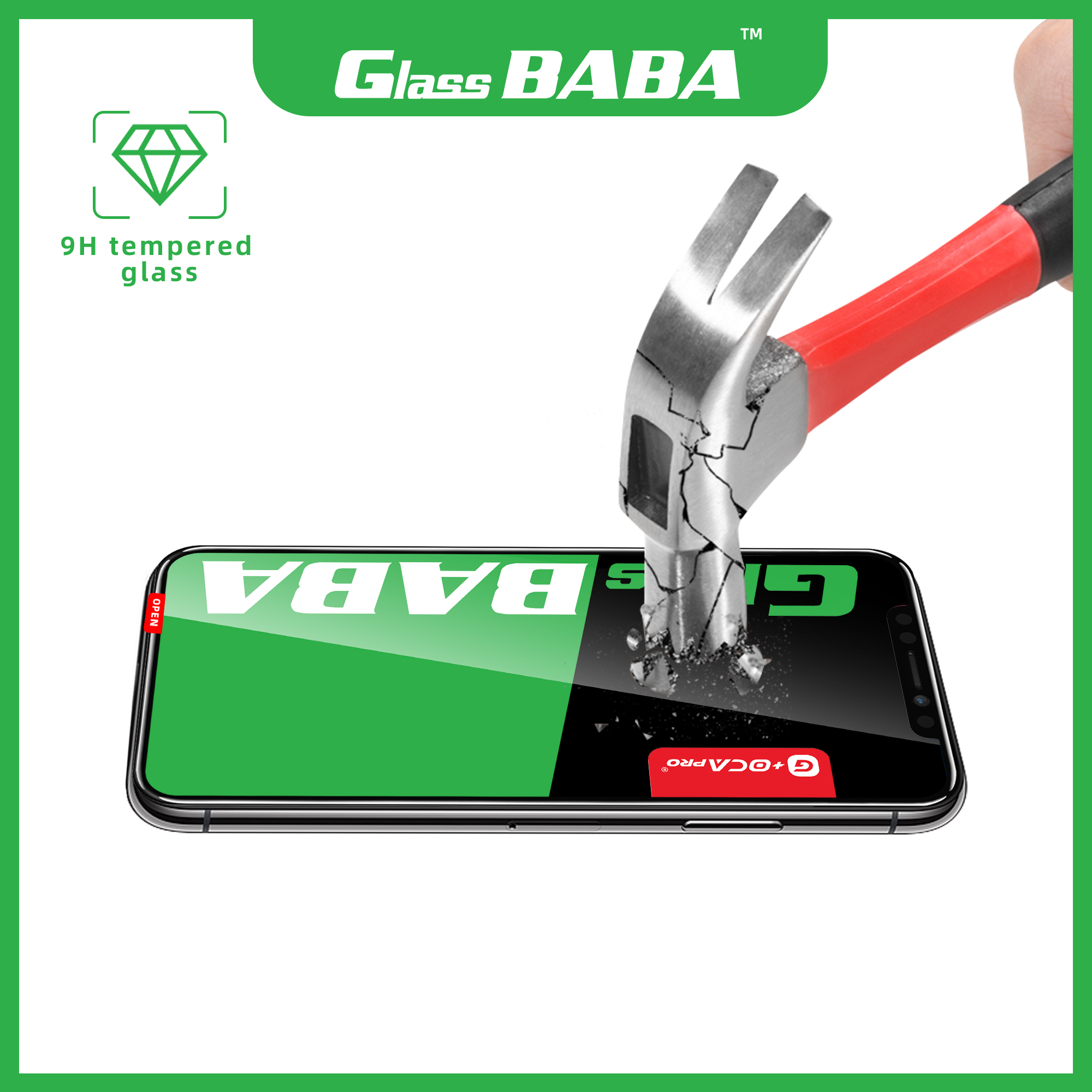 5pcs GLASS BABA G+OCAPRO Glass+ OCA 2in1 for 12 13 11 14 15 plus pro max mini X XS XR MAX LCD touch lens