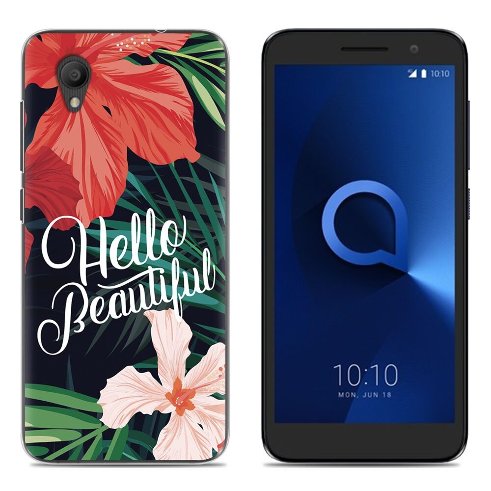 TPU Posteriore Del Silicone Della Copertura Del Telefono Per Alcatel 1/ 5033D/ 5033X/ 5033Y 6-pollici Alla Moda Colorata Dipinta cassa del telefono: 18