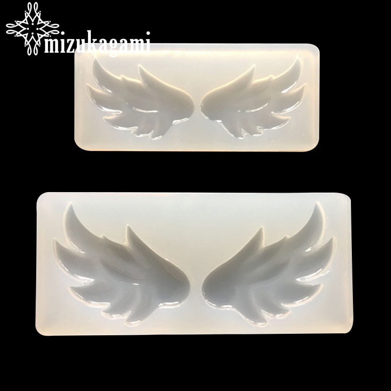 2 stks/partij UV Hars Sieraden Vloeibare Siliconen Mal Vleugels Witte Hars Mallen Bedels Voor DIY Handwerk Sieraden Vinden Accessoires