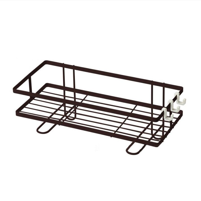 Storage Shelf above toilet water tank Reusable Heavy Duty Kitchen Bathroom Toliet Wall Shelf iron Storage Rack Organizer: coffee