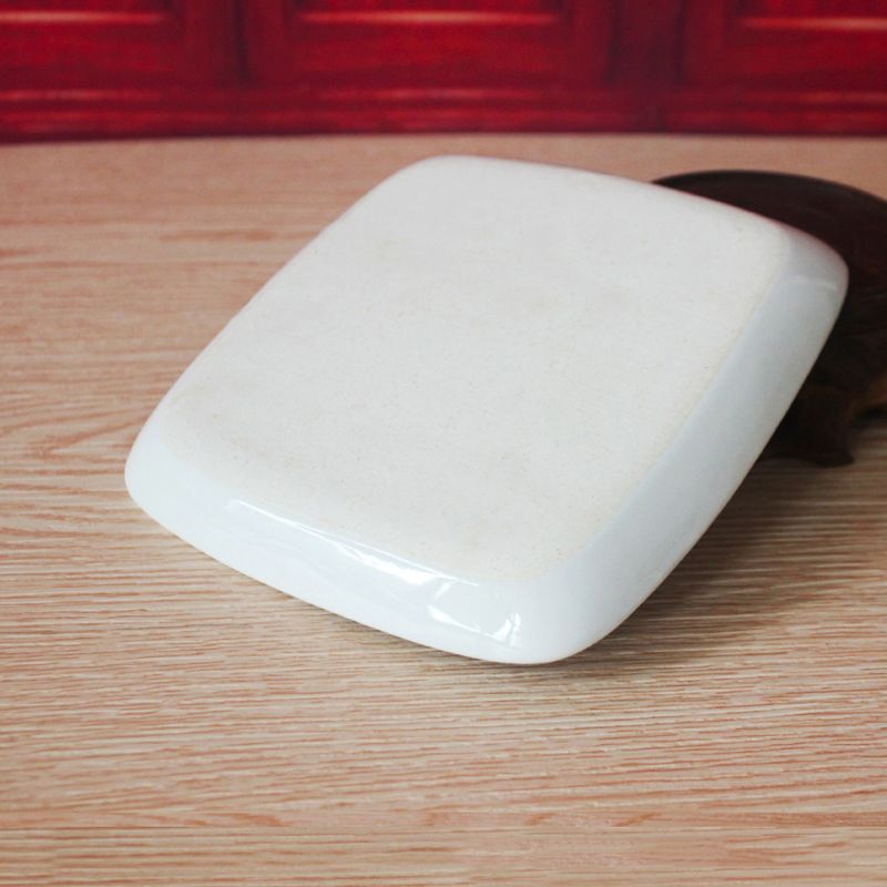 7-Goed Vierkante Witte Keramische Kunstenaar Verf Palet Voor Aquarel Gouache Acryl