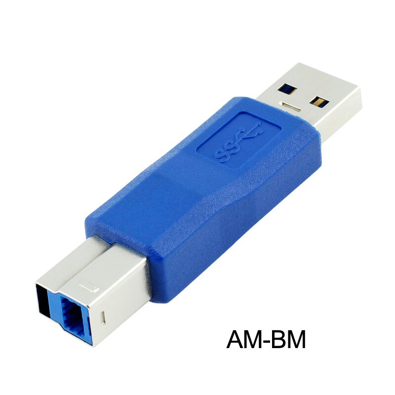 Conector USB hembra o hembra adaptador USB para Cable de datos convertidor USB AM-AF- AF AM-BM AF-Micro B USB extensión de la cabeza: AM-BM