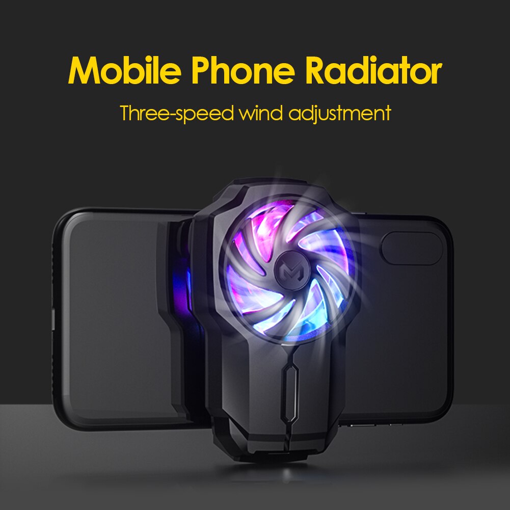 Universal Mobile Phone Cooler Adjustable Mobile Phone Gamepad Cooling Fan With RGB Backlight For iPhone Xiaomi Huawei Samsung