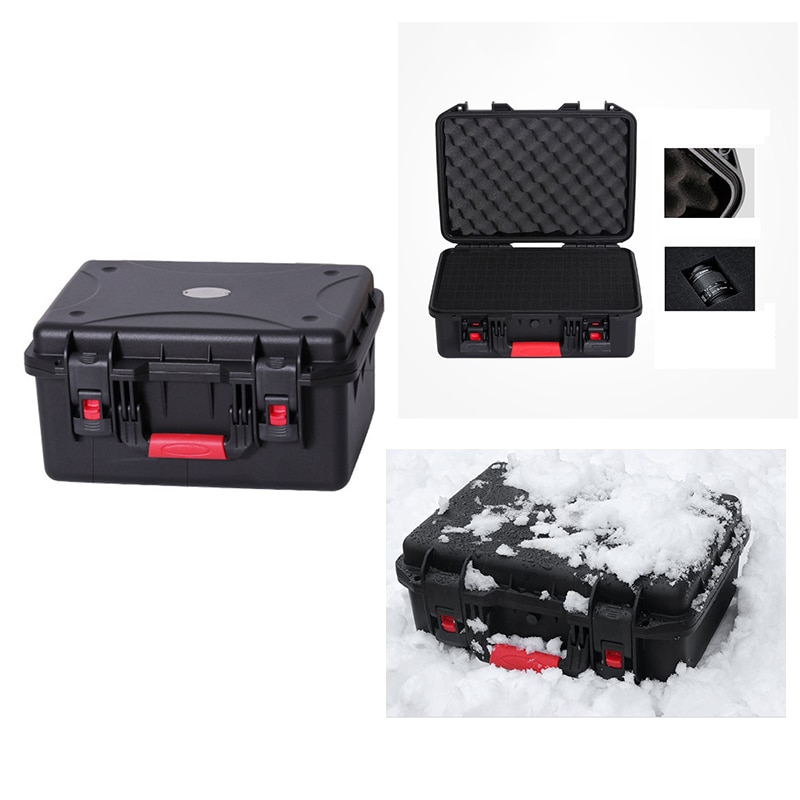 420*334*220mm Protective Safety Box Outdoor Shockproof Waterproof Boxes Plastic Tool Box Dry Box Suitcase Toolbox no Air Valve