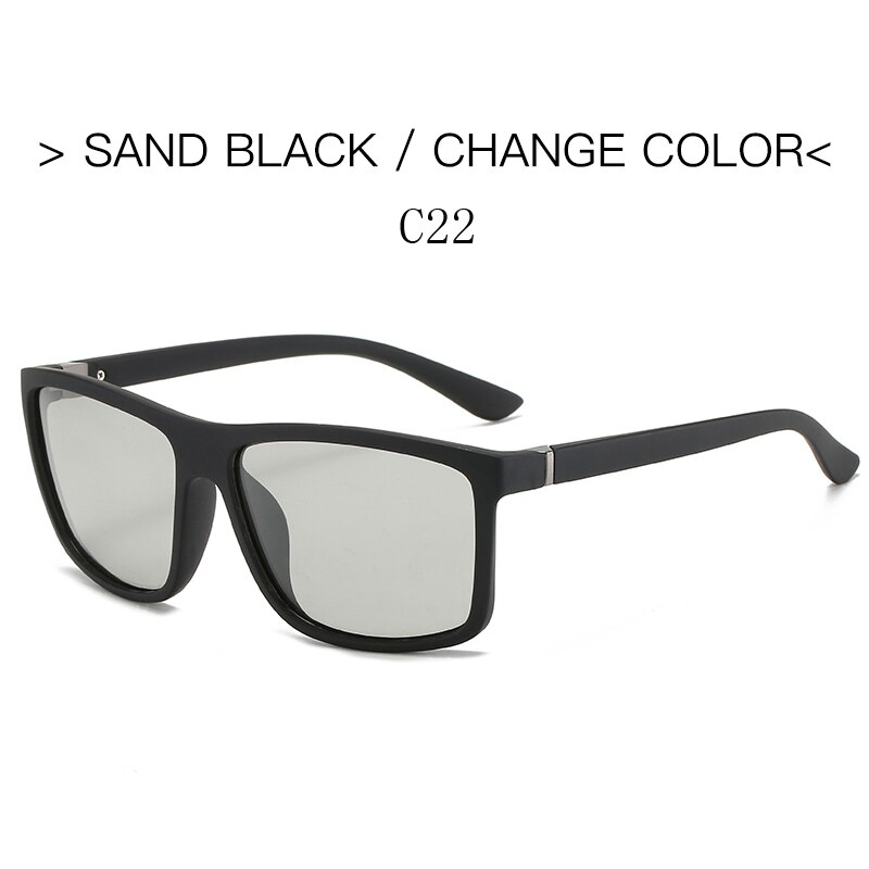 Meekleurende Vissen Zonnebril Mannen Gepolariseerde Rijden Kameleon Glazen Mannelijke Kleur Veranderen Zonnebril Dag Nacht Bestuurder Eyewear: 12-JRBS6625-C22