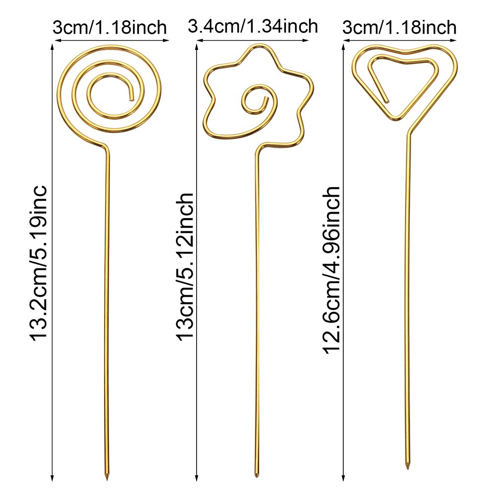 2PCS Heart/Round/Stars Reusable Stainless Steel Fruits Toothpicks Metal Cocktail Picks Skewers Garnish Picks Table Decor