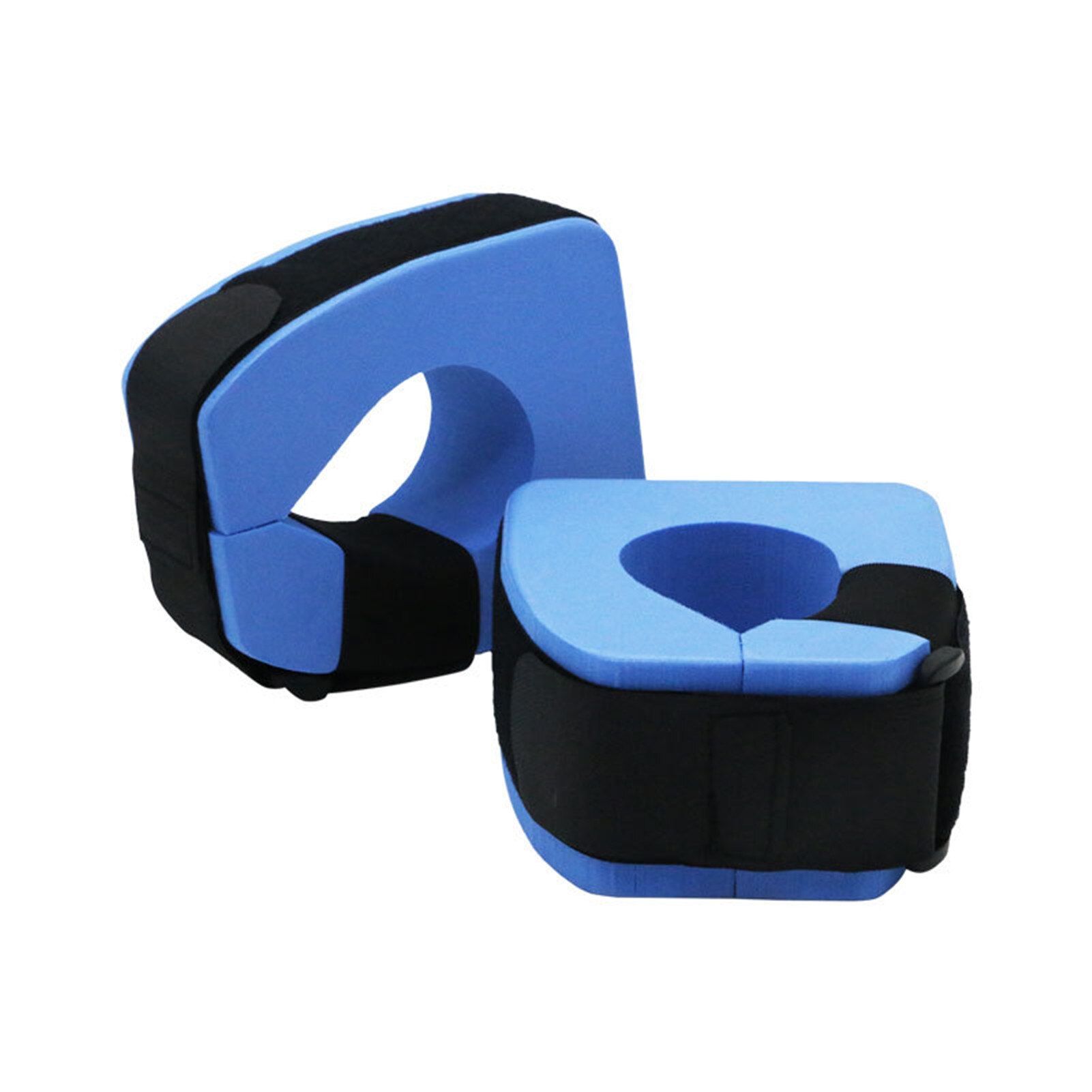 2 Pcs Blue Foam Aquatic Cuffs Swimming Leggings Arm Floating Ring Heavy Weights Water Exercise Aerobics Rings Swim Accessories
