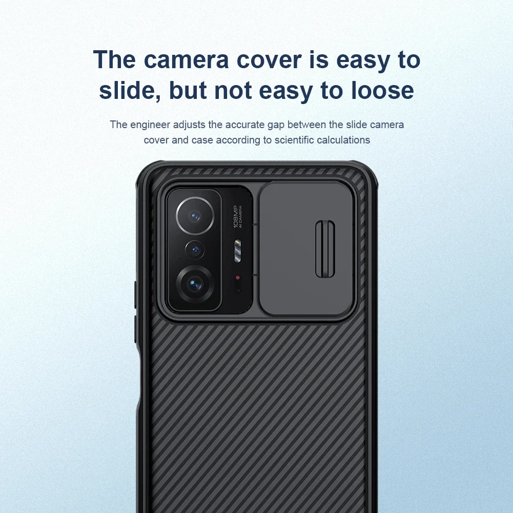 Nillkin para Xiaomi 12T Pro Mi 11T Pro Mi 10T Pro 5G CamShield funda con cámara deslizante Protector cubierta dura