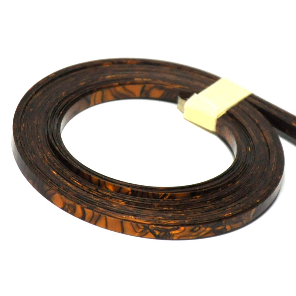 10 stk/parti 5mm x 1000mm abalone hvit perle tiger stripe celluloid strimler gitar bindende purfling kant