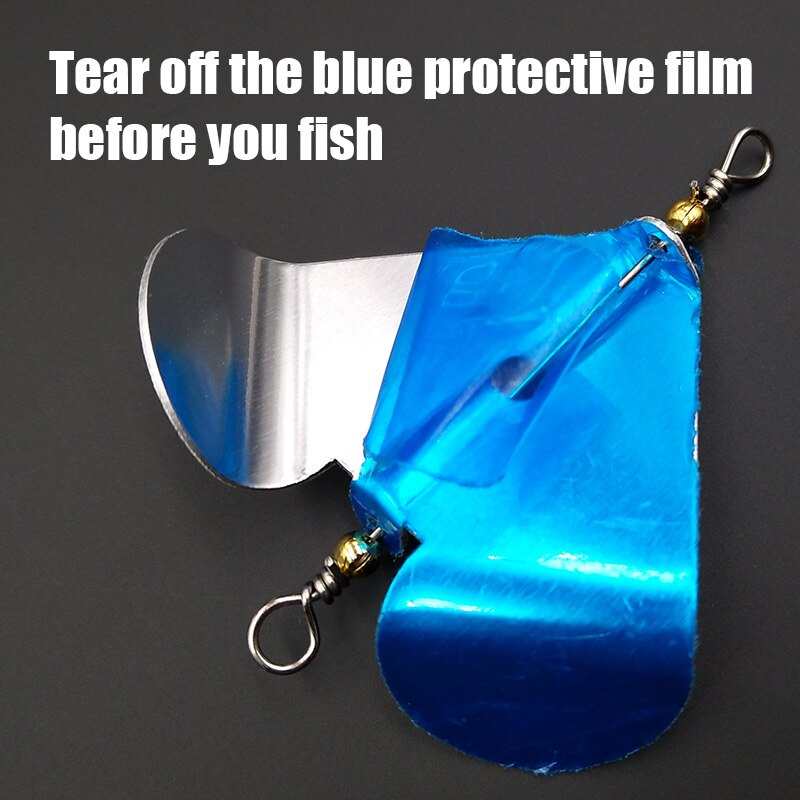 Lunker elica a lama rotante 5 pezzi accessori materiale fai da te pesca a traina pesca a mosca esche rigide filatore esche cucchiaio wobblers
