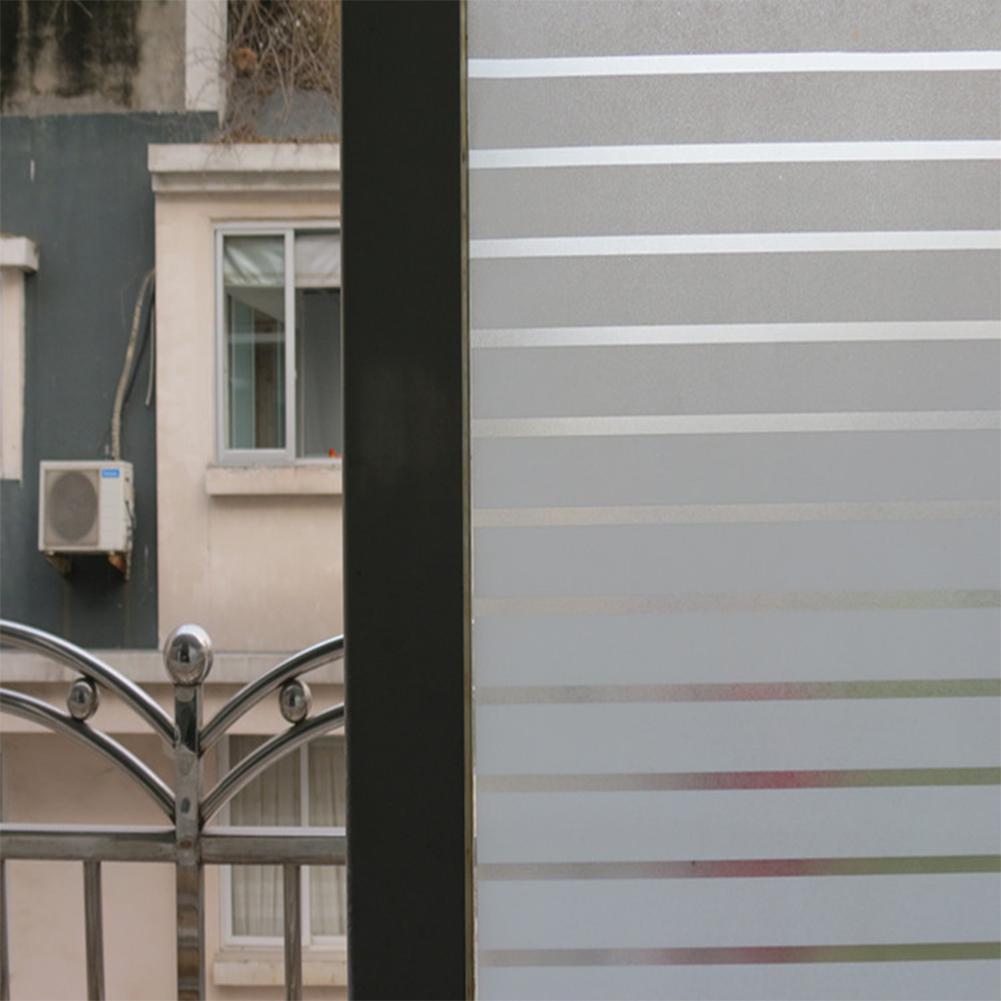 Kuulee 2mx 45cm pvc vanntett frostet glass film klistremerke til baderomsvindu privat privatliv: M046