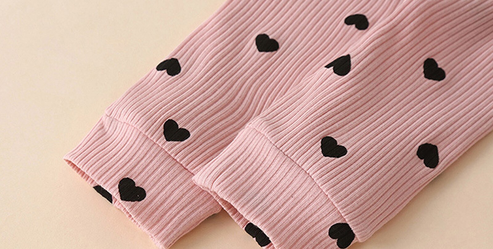 heart Print Jumpsuit Toddler Kids Baby Girls Solid Ruffle Romper+Pants+Bowknot Headbands Outfits Warm roupa infantil menina