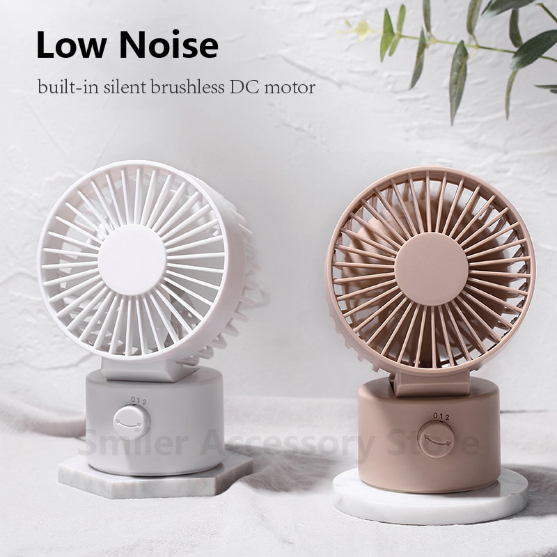 Mini USB Fan Portable Small Silent Home Office Desk DC 5C Electric Oscillating Standing Fan Noiseless Summer Cooling Fan Car Fan