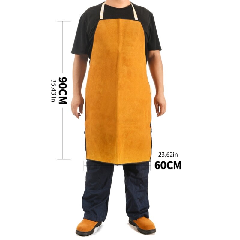 Leather Welding Protect Cloths Idea for Tools Apron Vest Shop Apron Utility Work for Protection from Flame and Spatter