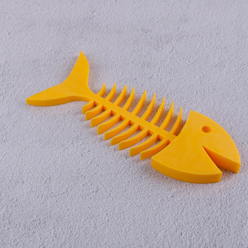 1Pcs fish Box Saver traveling Portable Dish Soap Shelf Silicone Soap Box Fish Bone Shape Holder for Bathroom Kitchen