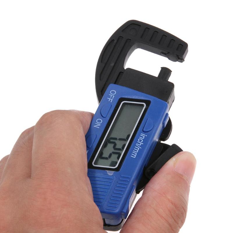 Portable Digital Thickness Gauge Thickness Meter Carbon Fiber Composite Width Measuring Instruments 1.5V 0-12.7 mm