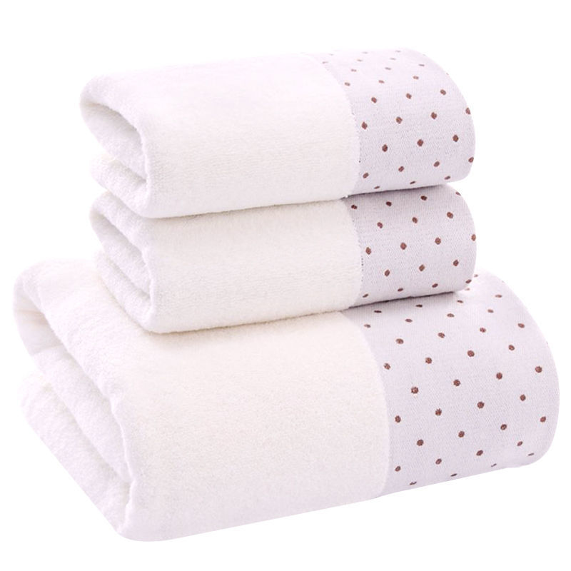 Cotton Towel Bath Towel Set Bath Towel 140x70cm Towel 35x75cm Soft Absorbent Three-Piece Set: 3pcs