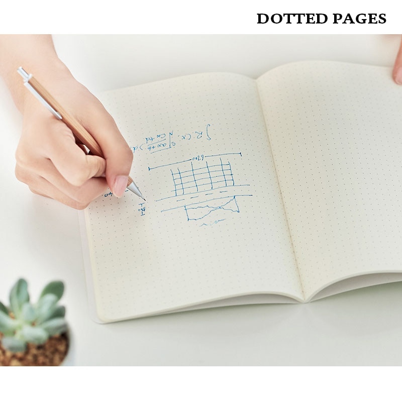 punktum Nett kule notisbok skrivesaker bok mykt omslag prikkete tidsskrift bujo