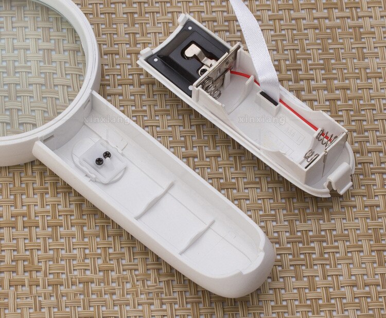 15X Handheld Glass Loupe Magnifier Magnifying Glass Portable Pocket Tool With 2 LED Light