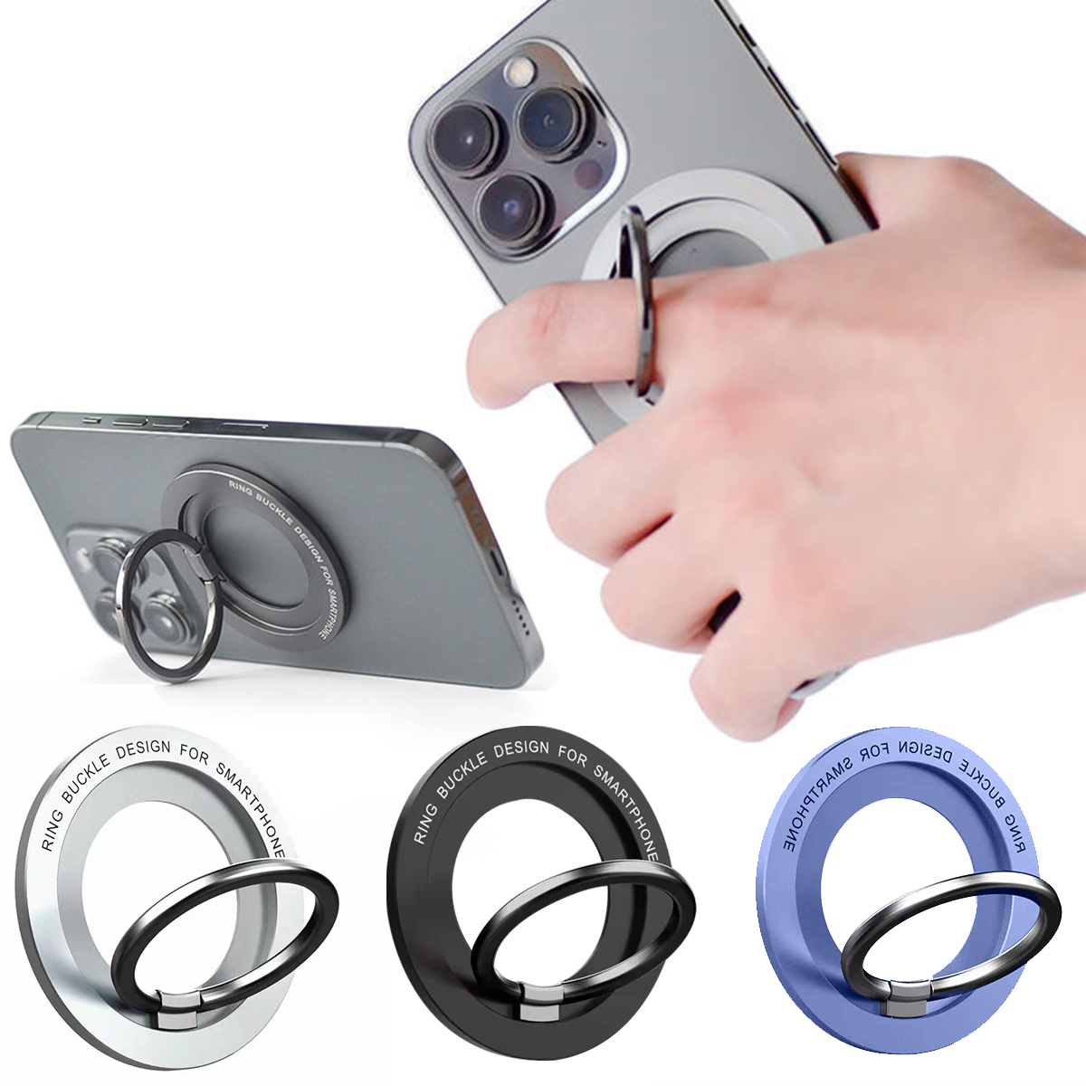 Suporte magnético do telefone suporte ímã anel de dedo soquete para magsafe carregamento sem fio para iphone14 13 12 pro/max suporte do telefone celular