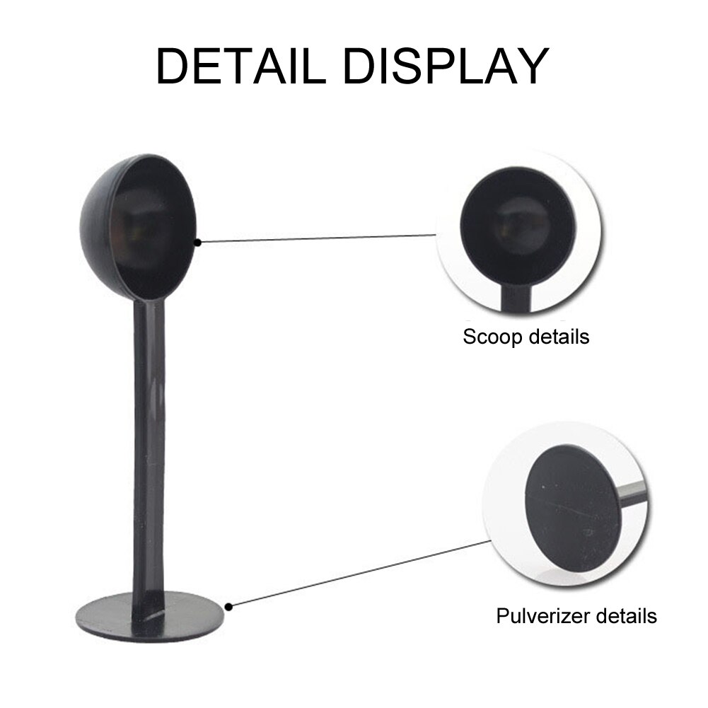 Safety Coffee Bean Spoon 2 in 1 Plastic Measurement Tamping Coffee Tea Standard Measuring Spoon Cafe Scoop Tamper
