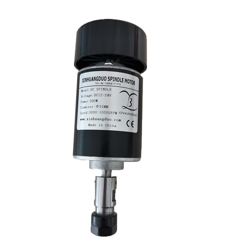 24V 200W 10000RPM Luftgekühlten Spindel Motor- CNC 200W Spindel Motor- + Klemme für CNC DIY maschine: Paket1 ER11
