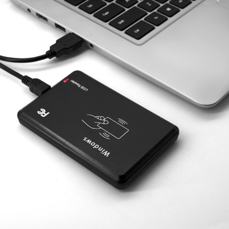 KINJOIN USB RFID Reader ID Contactless Proximity Smart Card Reader EM4001 EM4100 Windows