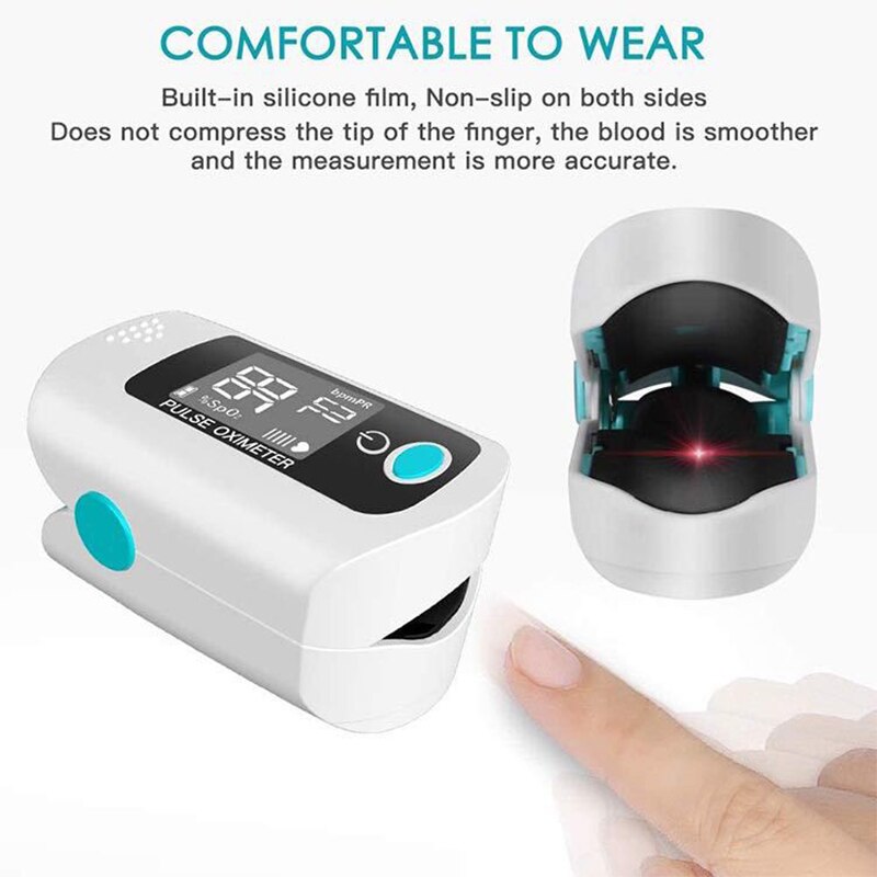 finger pulse oximeter Household Finger Oximeter Blood Oxygen Saturation Monitor Health Diagnostic Meter