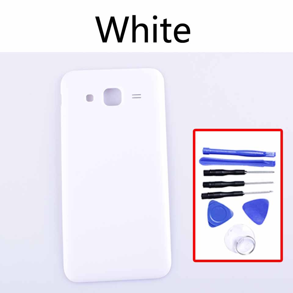 J5 Für Samsung Galaxis J5 J500 J500H J500FN J500F J500M SM-J500F Gehäbenutzen Batterie Abdeckung Zurück Abdeckung fallen Hinteren Tür Chassis: Weiß-mit Werkzeug