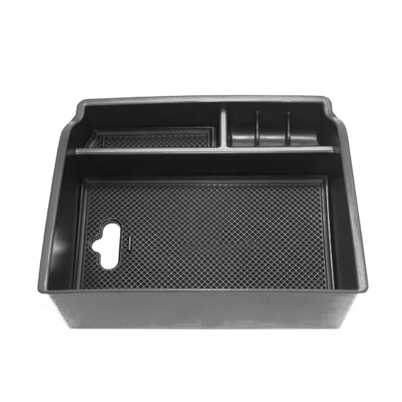 ABS Plastic Rubber Storage Box Stowing Mat Non-slip For Toyota Hilux Revo Accessories Armrest Container Useful Durable