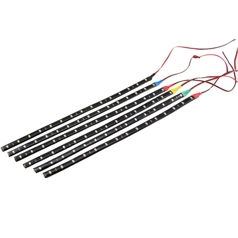 Waterdichte Auto Auto Decoratieve Flexibele Led Light Strip 12V 30 Cm 15SMD Auto Led-dagrijverlichting Auto Led strip Drl