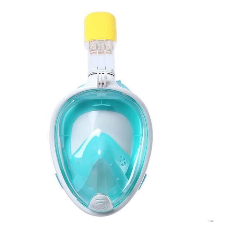 Duiken Masker Kinderen Onderwater Scuba Masker Anti Fog Volledige Gezicht Duikbril Snorkelen Set Met Anti Slip Ring Snorkel: green / L/xl