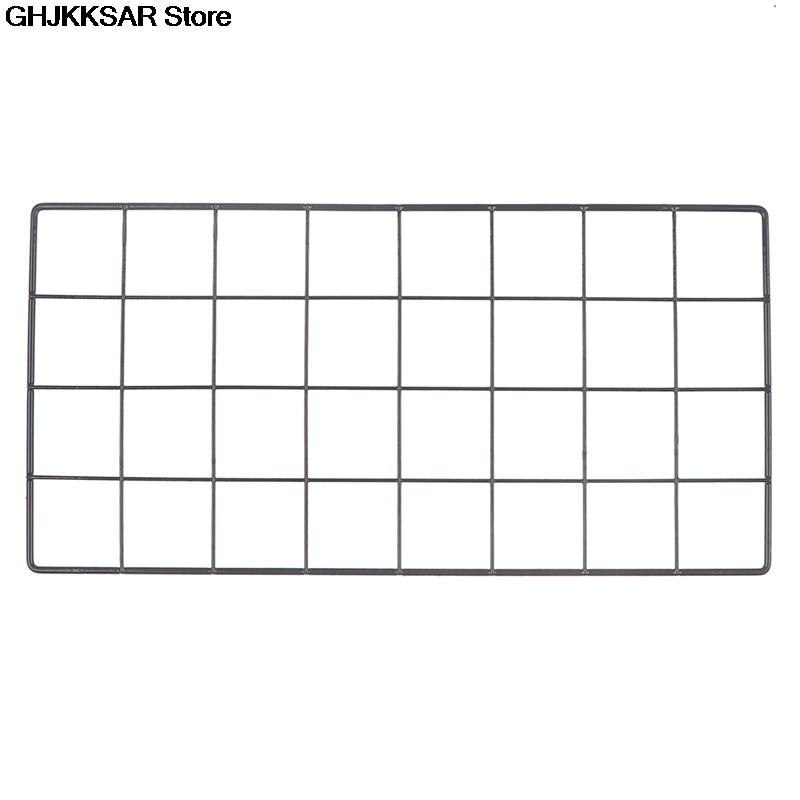 Modernt hem väggdekoration järn galler nordisk konst fotovisningsram fest metallhylla mesh vykort diy rack 40* cm  x 20cm