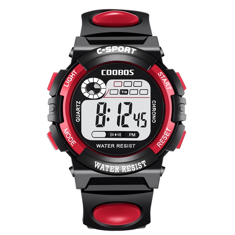 Dameshorloges sport digitaal horloge damesjurken rubberen led-display klok waterdichte polshorloges montre femme