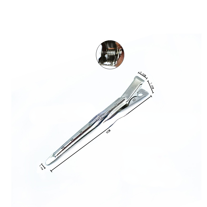 Pinzas piezas para el cuidado del cabello, pinzas de acero inoxidable para secar el cabello, herramientas de estilismo para barbería, 12 unidades