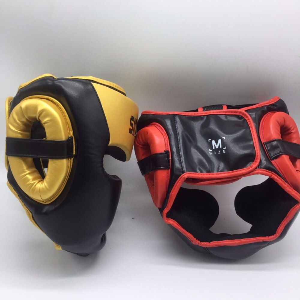 Casco de boxeo cerrado para hombre y mujer, Protector de cabeza ajustable para entrenamiento de boxeo, MMA, Muay Thai, Kick Sanda