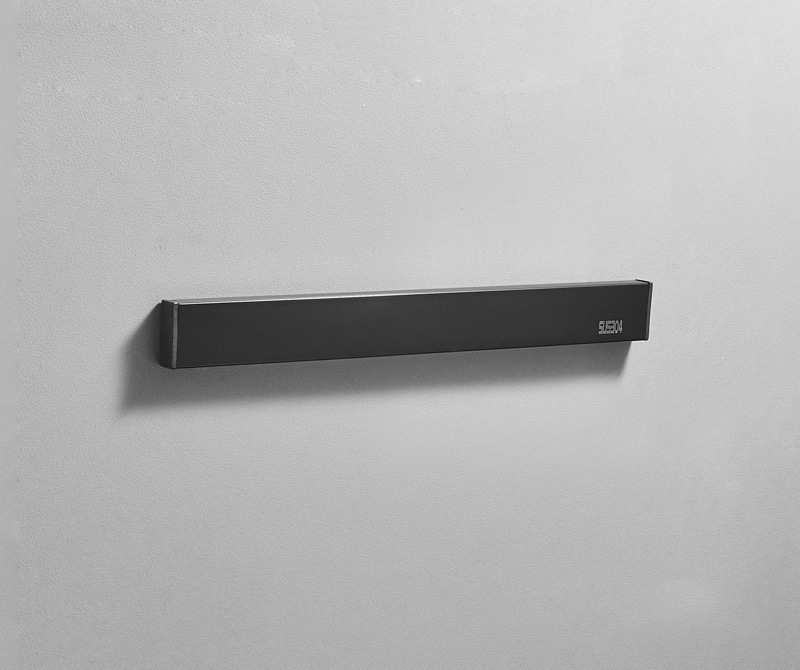 304 Stainless Steel Chef Knives Storage Organizer Wall Mounted Magnetic Knife Holder Magnet Kitchen Utensil Rack knife stand: Black 30cm