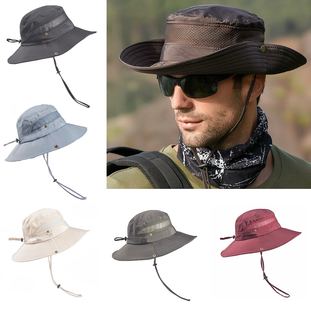 Unisex køle spand hat uv beskyttelse hurtigtørrende sommer udendørs vandreture cap
