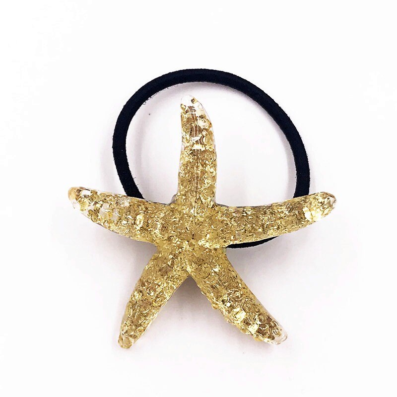 1 pièces scintillant coeur étoile de mer sirène queue bandeaux enfants élastiques bandes de cheveux enfants femmes bandes de caoutchouc filles cheveux corde: 35