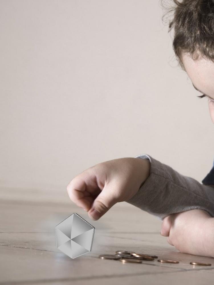 jouet Gyroscope rotatif à doigt, boule de décompression Durable de bureau, décoration de Gyroscope à bascule pour enfant et adulte