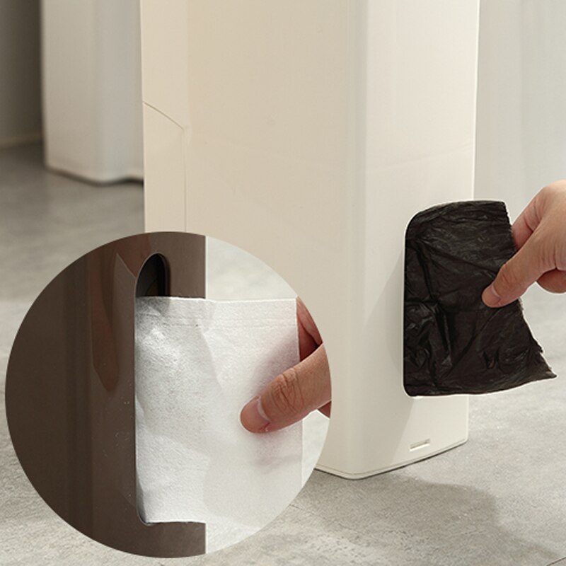 Schmale Papierkorb Schlecht können mit Wc Pinsel Müll Tasche Halfter Abfall Hause Kunststoff Müll Mülleimer 3 in 1