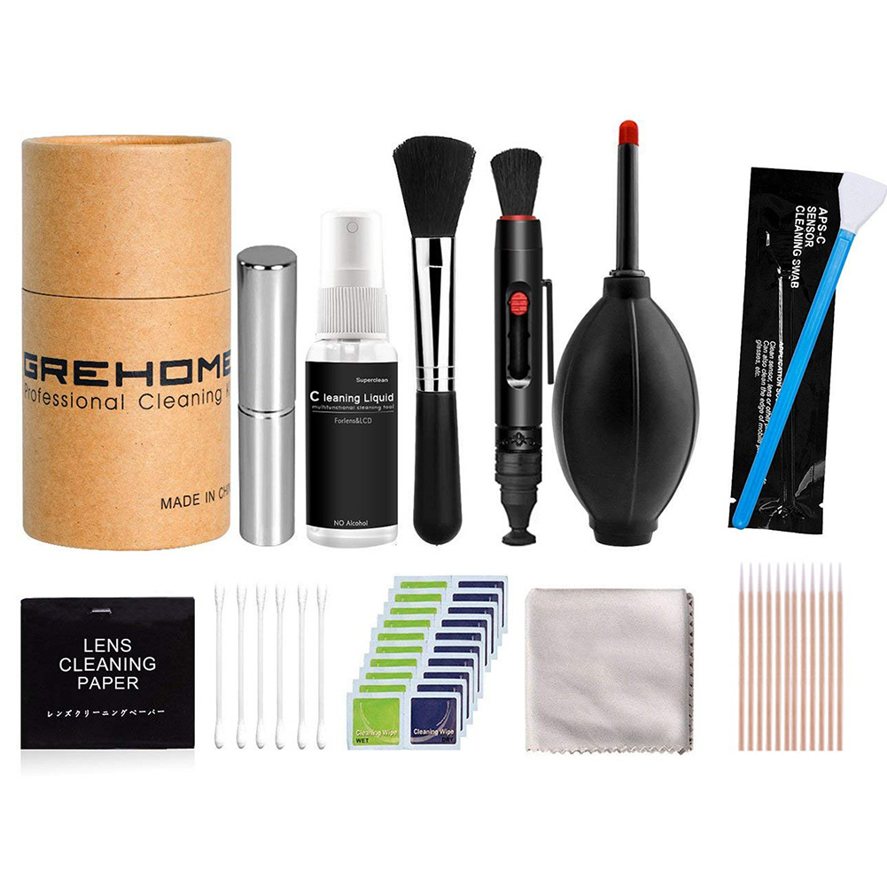 Camera Cleaner Set DSLR Lens Digital Camera Sensor Cleaning Tools Brush Tweezers Kit for Mobile Phone/Headphone/Computer/W: 02
