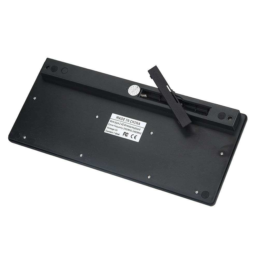 Slim Ergonimic Black 2.4GHz Cordless Wireless Keyboard and Mouse Set USB recceiver For PC Desktop Laptop 20A