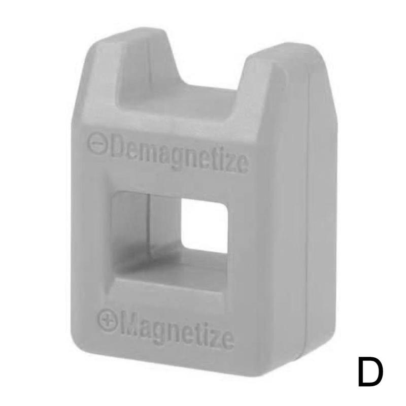 1 pçs mini 2 em 1 magnetizador desmagnetizador ferramenta chave de fenda alta qualidade cores magnéticas ferramenta casa desmagnetizador mão 4 o8m5: Dark Grey