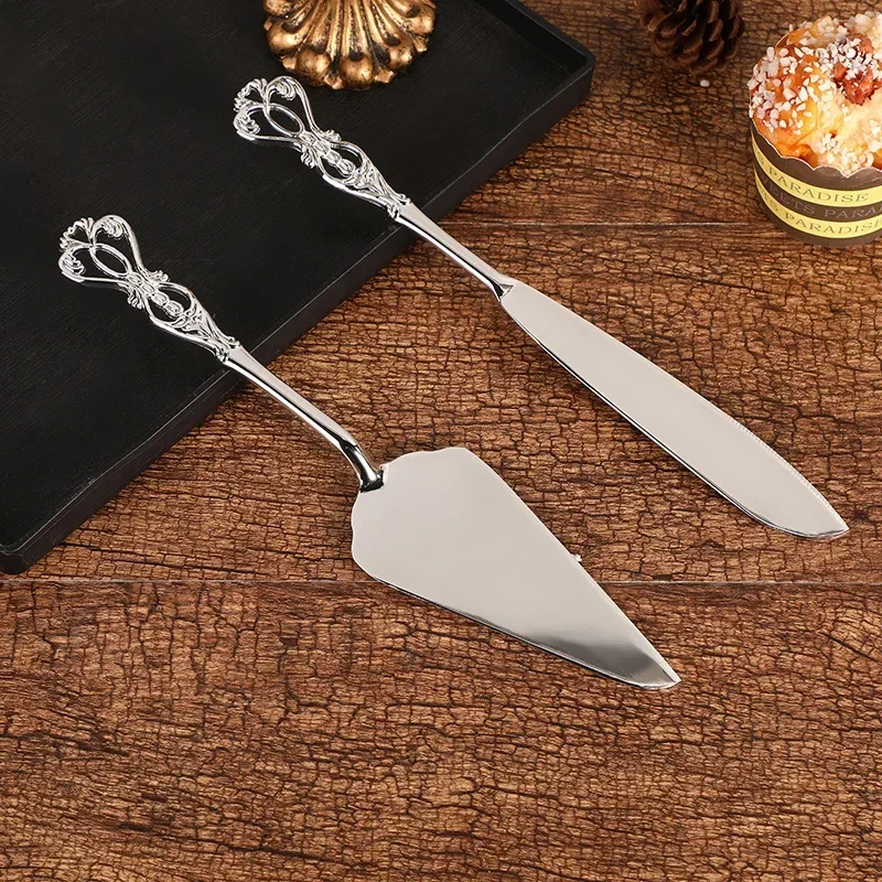 Couteau à Gâteau Nordique en Alliage de Zinc, Ustensile de Cuisson pour Dessert de Mariage, Pizza, Har, Fourmi Sync der, 2 Pièces: Chocolat