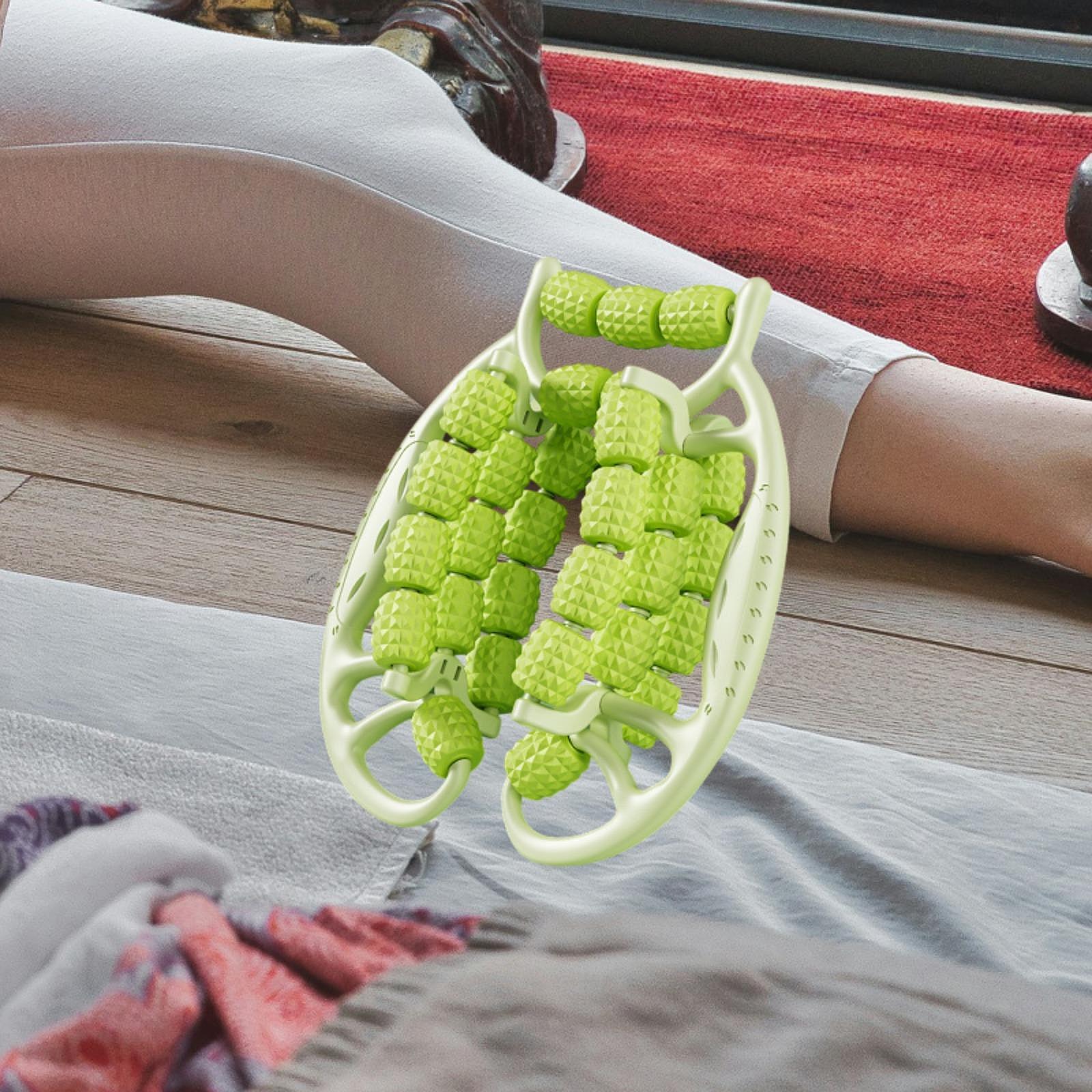 Leg Massager Roller 29 Point Roller Body Relax Handheld Leg Clamp Massage Tool for Bodybuilding Indoor Physical Woman and Man