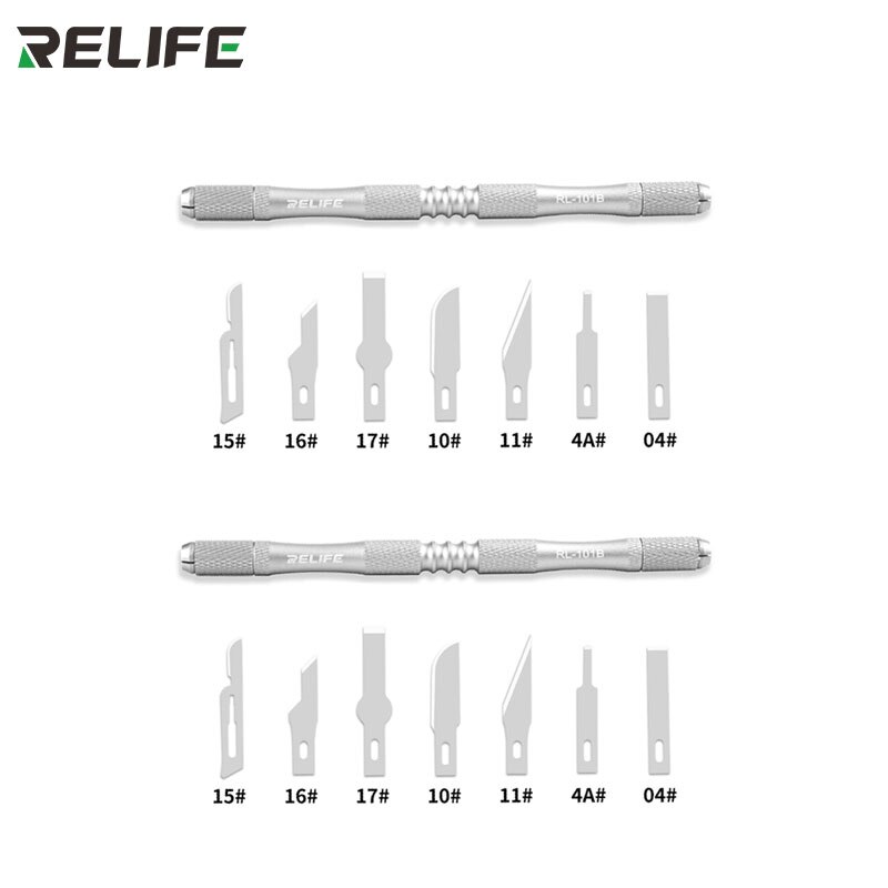 SUNSHINE RELIFE-Juego de cuchillos RL101B 8 en 1, juego de cuchillas para reparación de móviles, herramientas de mantenimiento para BGA, elimina pegamento, borde, hoja fina: RL-101B 2PCS