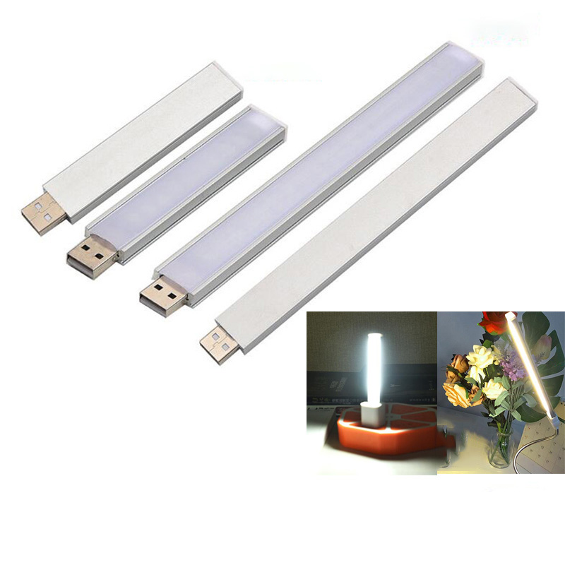 Mini lámpara LED USB de 5V, linterna de lectura de libros, iluminación de luz nocturna para banco de energía, iluminación para ordenador, portátil, PC y portátil
