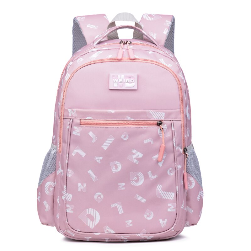 2020 novas crianças sacos de escola para meninas meninos alta qualidade crianças mochila na escola primária mochilas infantil zip: pink