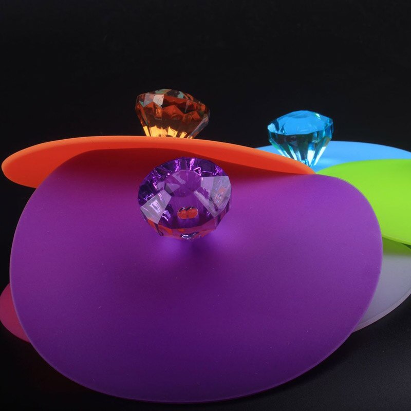 Reusable Silicone Coffee Mug Cup Cover Heat-resistant Water Lid Dust Prevention Seal Leak Proof Glass Cup Lid Cover Kitchen Tool